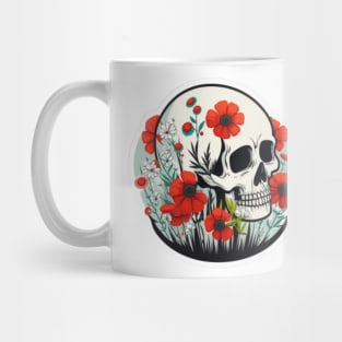 Jungle Skull Illustration Mug